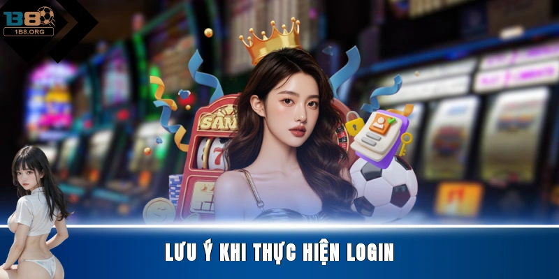 Lưu ý khi thực hiện login